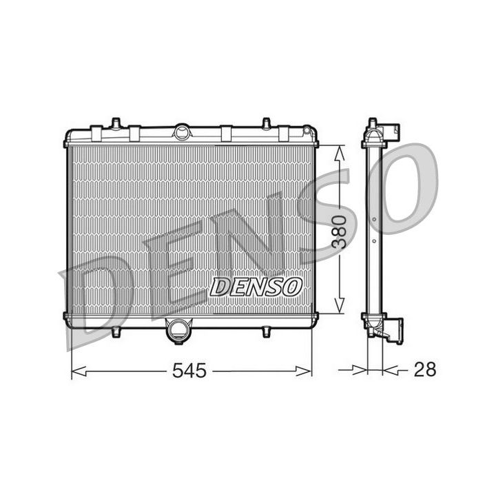 Radiatorius, variklio aušinimas DENSO DRM07060