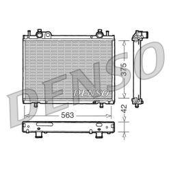 Radiatorius, variklio aušinimas DENSO DRM09021