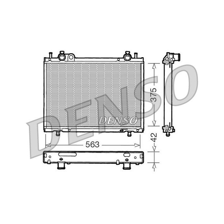 Radiatorius, variklio aušinimas DENSO DRM09021