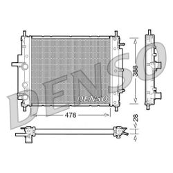 Radiatorius, variklio aušinimas DENSO DRM09032