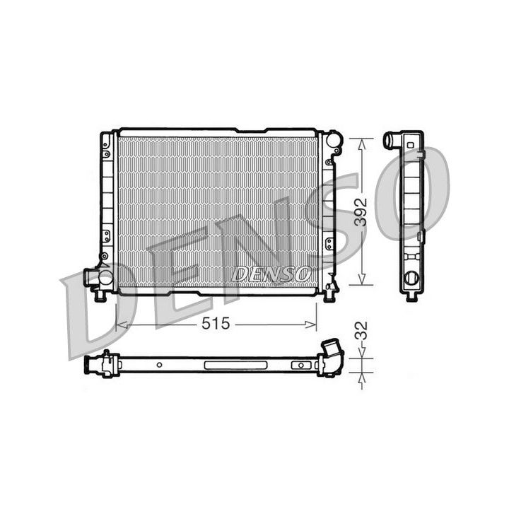 Radiatorius, variklio aušinimas DENSO DRM09050