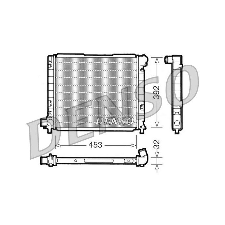 Radiatorius, variklio aušinimas DENSO DRM09051
