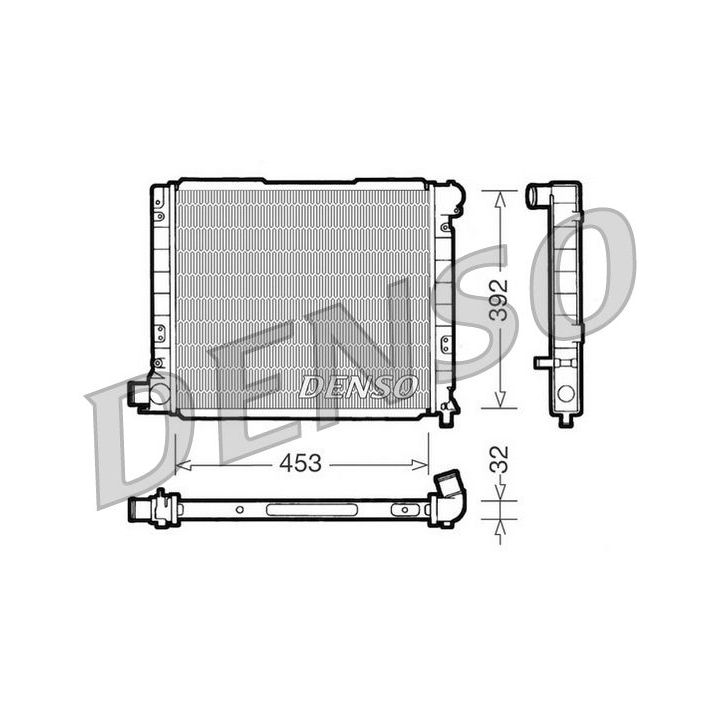 Radiatorius, variklio aušinimas DENSO DRM09053
