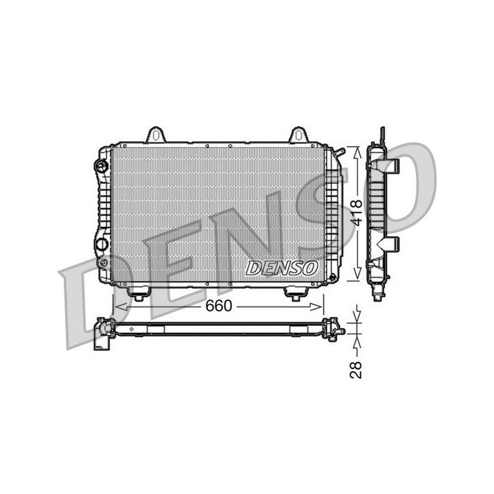 Radiatorius, variklio aušinimas DENSO DRM09071
