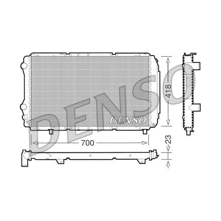 Radiatorius, variklio aušinimas DENSO DRM09077