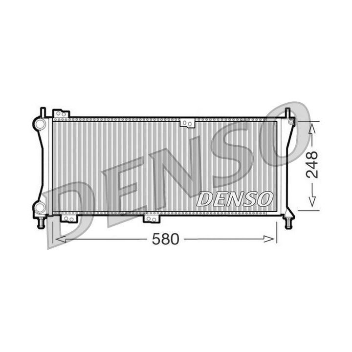 Radiatorius, variklio aušinimas DENSO DRM09083