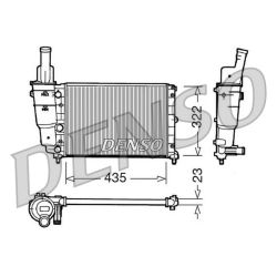 Radiatorius, variklio aušinimas DENSO DRM09095