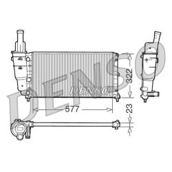 Radiatorius, variklio aušinimas DENSO DRM09096