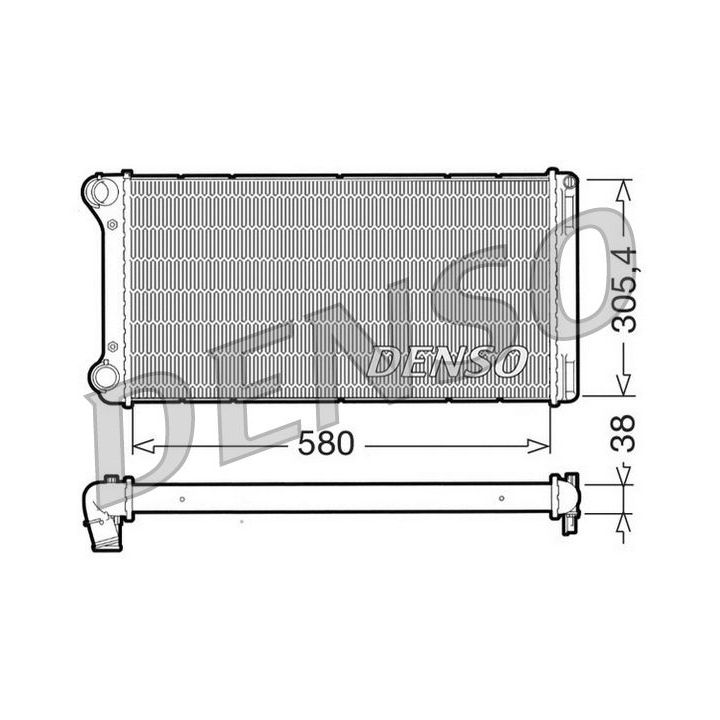 Radiatorius, variklio aušinimas DENSO DRM09103