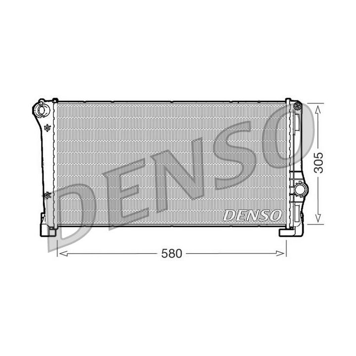 Radiatorius, variklio aušinimas DENSO DRM09104