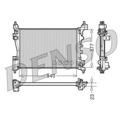 Radiatorius, variklio aušinimas DENSO DRM09109