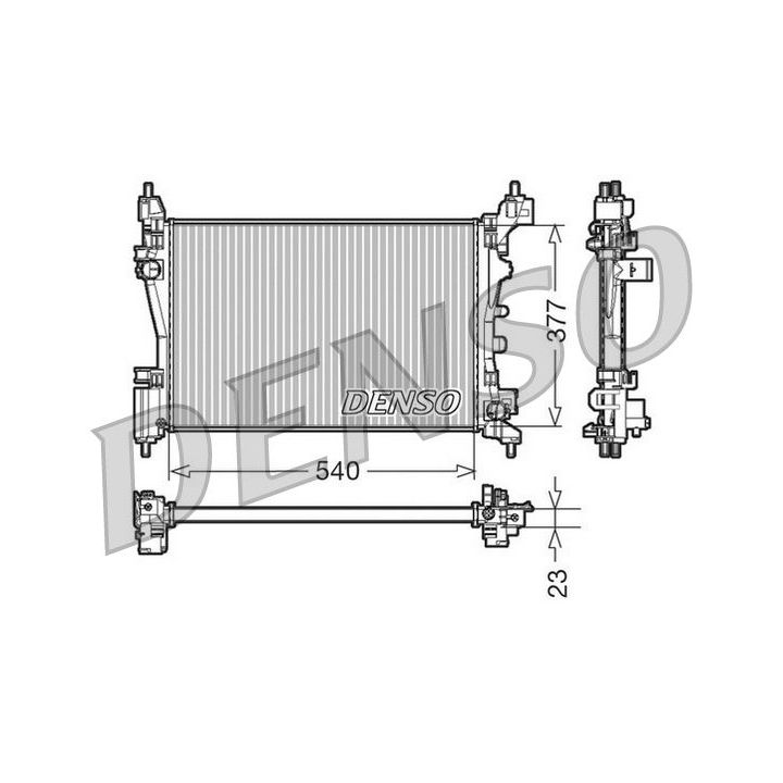 Radiatorius, variklio aušinimas DENSO DRM09109