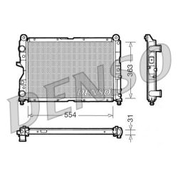 Radiatorius, variklio aušinimas DENSO DRM09132