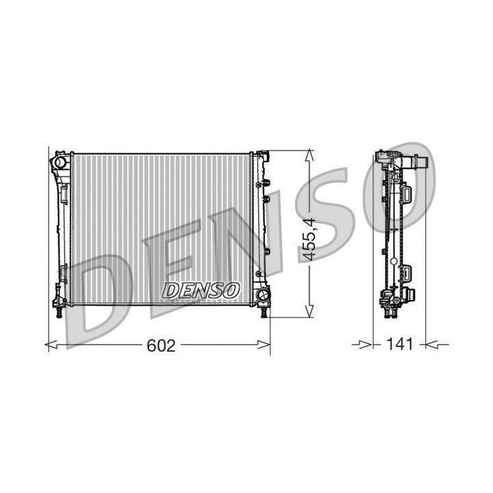 Radiatorius, variklio aušinimas DENSO DRM09160