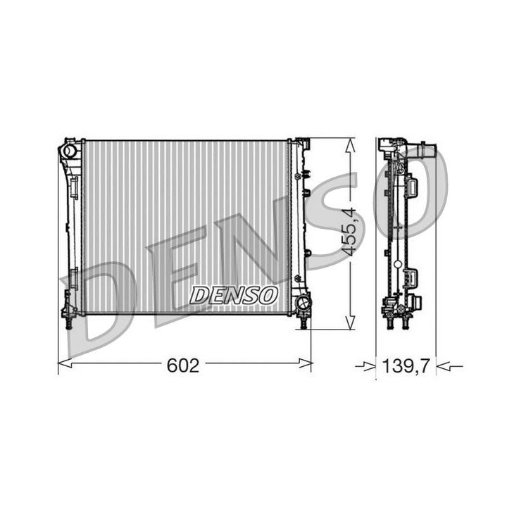 Radiatorius, variklio aušinimas DENSO DRM09162