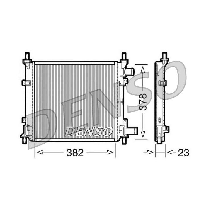 Radiatorius, variklio aušinimas DENSO DRM10060