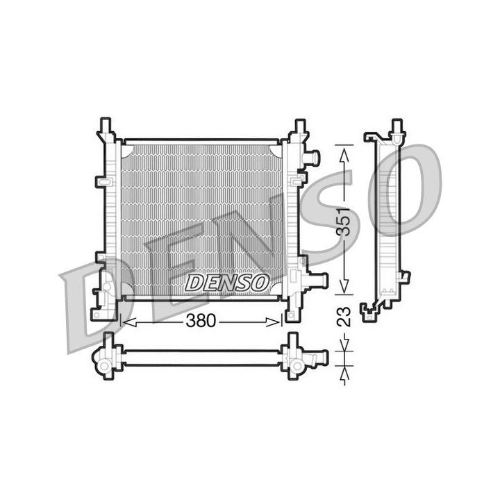 Radiatorius, variklio aušinimas DENSO DRM10061