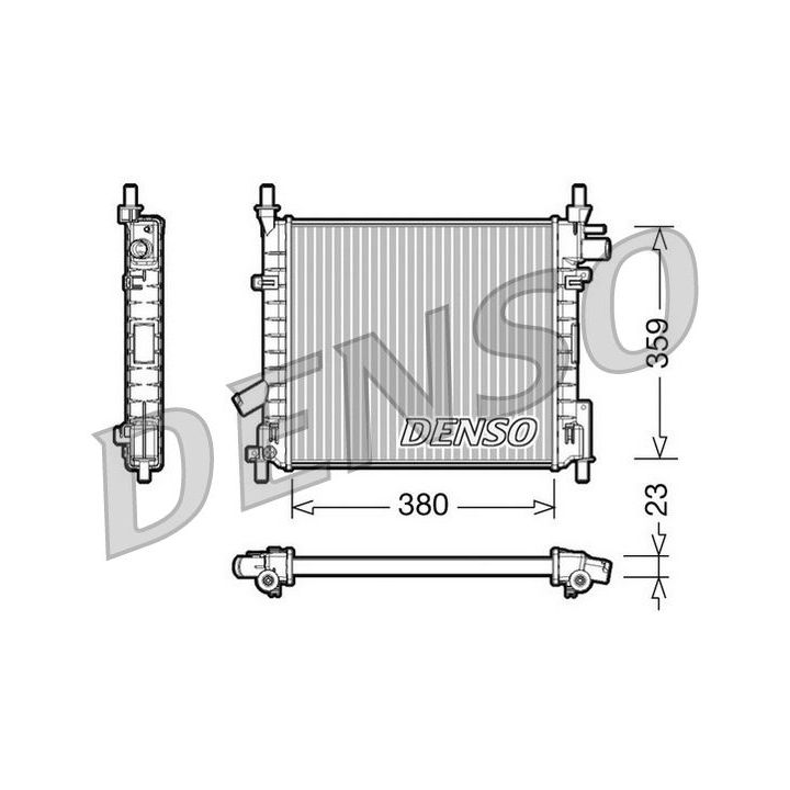 Radiatorius, variklio aušinimas DENSO DRM10062