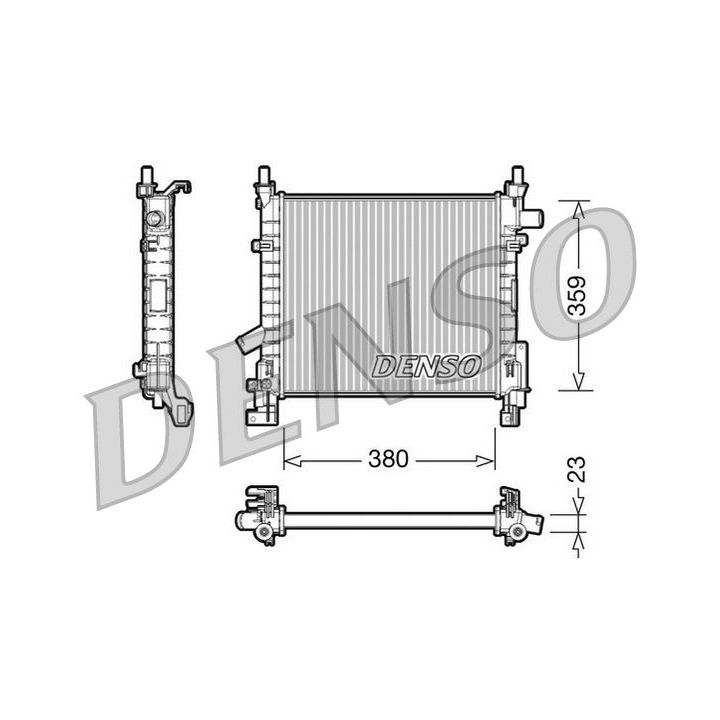 Radiatorius, variklio aušinimas DENSO DRM10063