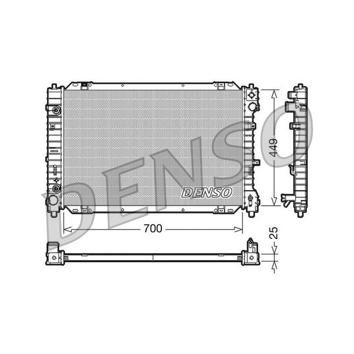 Radiatorius, variklio aušinimas DENSO DRM10089
