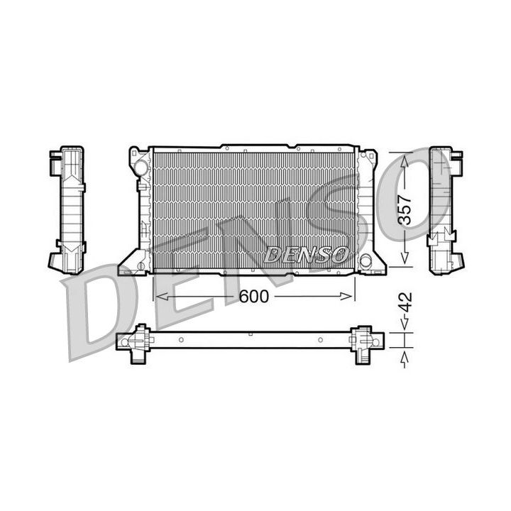 Radiatorius, variklio aušinimas DENSO DRM10100