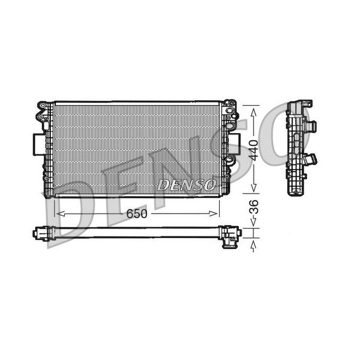Radiatorius, variklio aušinimas DENSO DRM12004