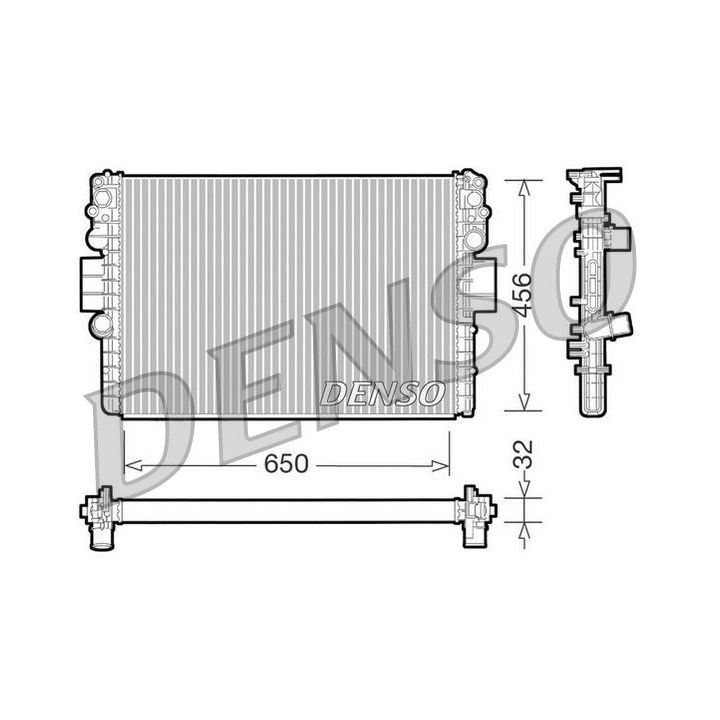 Radiatorius, variklio aušinimas DENSO DRM12006