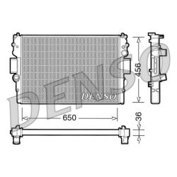 Radiatorius, variklio aušinimas DENSO DRM12007