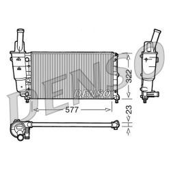 Radiatorius, variklio aušinimas DENSO DRM13004