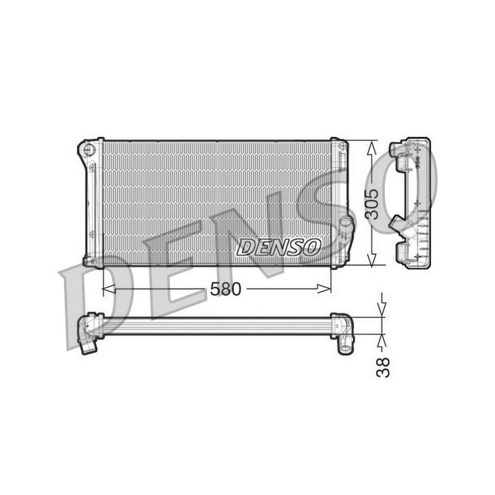 Radiatorius, variklio aušinimas DENSO DRM13020