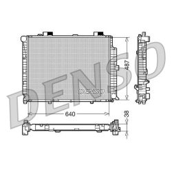 Radiatorius, variklio aušinimas DENSO DRM17087