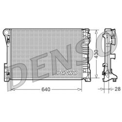 Radiatorius, variklio aušinimas DENSO DRM17110