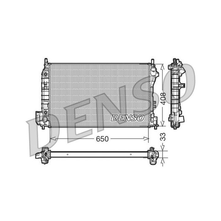Radiatorius, variklio aušinimas DENSO DRM20089