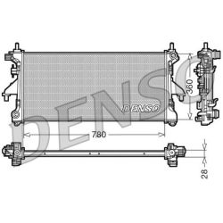 Radiatorius, variklio aušinimas DENSO DRM21101