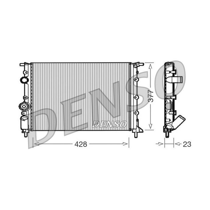 Radiatorius, variklio aušinimas DENSO DRM23008
