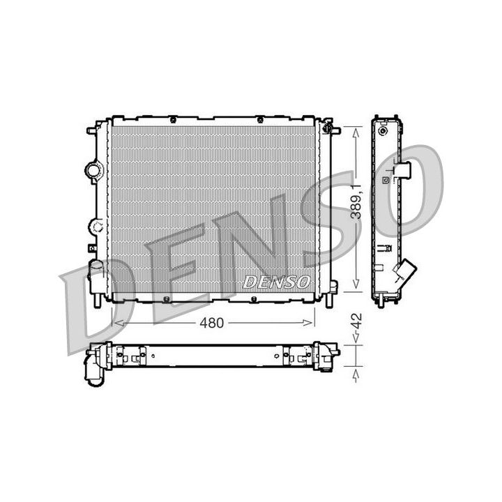 Radiatorius, variklio aušinimas DENSO DRM23009
