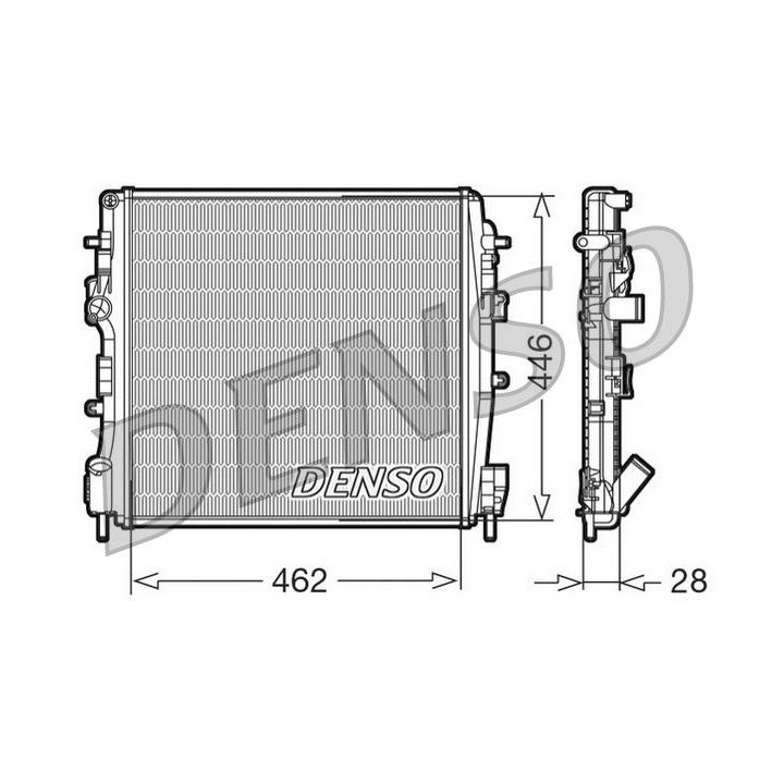 Radiatorius, variklio aušinimas DENSO DRM23018