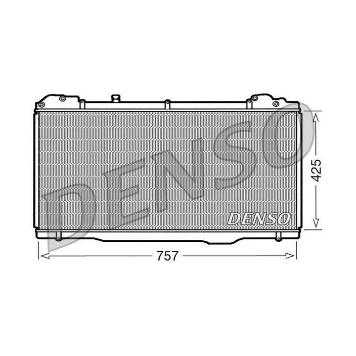 Radiatorius, variklio aušinimas DENSO DRM23023