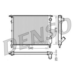 Radiatorius, variklio aušinimas DENSO DRM23028