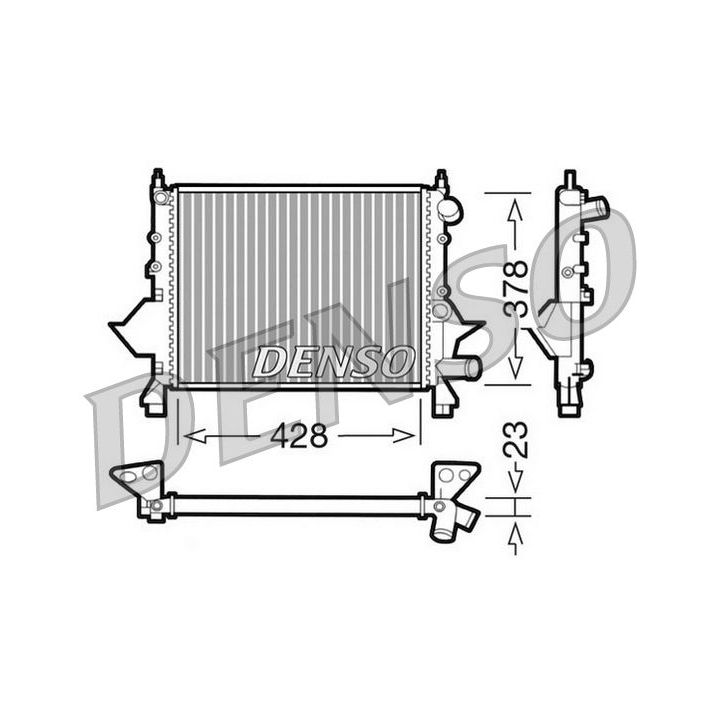 Radiatorius, variklio aušinimas DENSO DRM23081