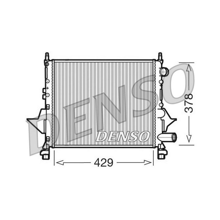 Radiatorius, variklio aušinimas DENSO DRM23082