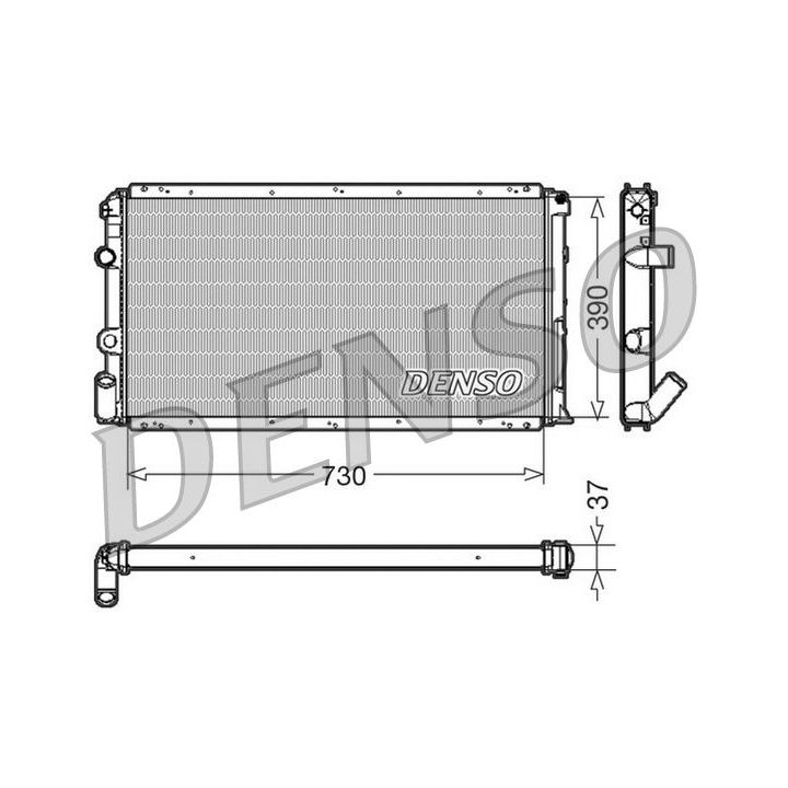 Radiatorius, variklio aušinimas DENSO DRM23091