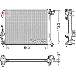 Radiatorius, variklio aušinimas DENSO DRM23114
