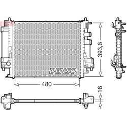 Radiatorius, variklio aušinimas DENSO DRM23117