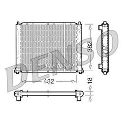 Radiatorius, variklio aušinimas DENSO DRM24004
