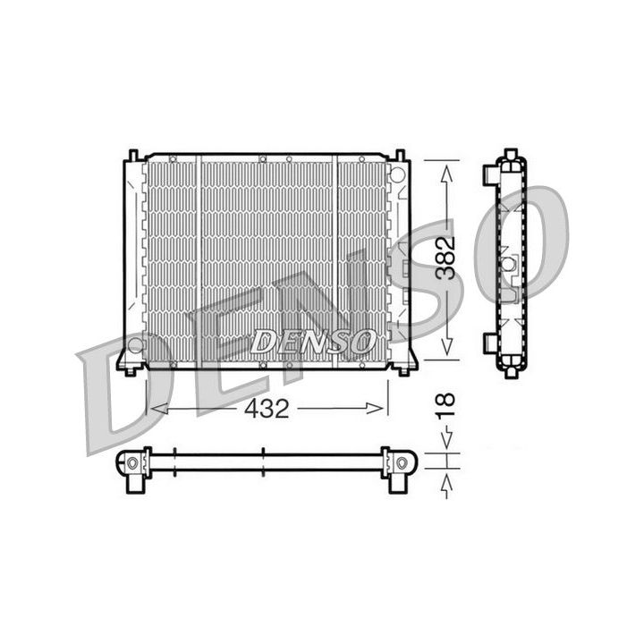 Radiatorius, variklio aušinimas DENSO DRM24004