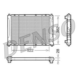 Radiatorius, variklio aušinimas DENSO DRM24012