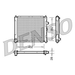 Radiatorius, variklio aušinimas DENSO DRM24013