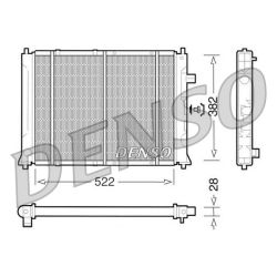 Radiatorius, variklio aušinimas DENSO DRM24014