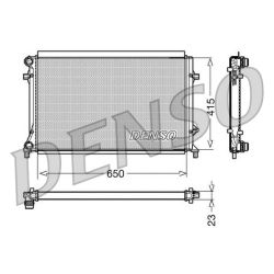 Radiatorius, variklio aušinimas DENSO DRM32018